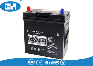 Black Dry Cell Car Battery , Rechargeable Sealed High Performance Car Battery